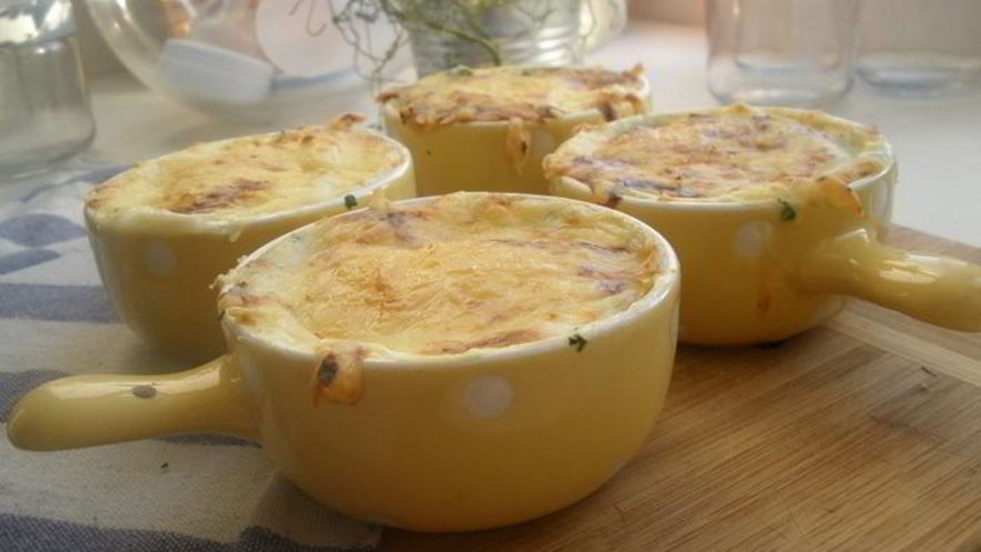 Рецепт жюльена с курицей и шпинатом