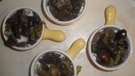 Рецепт жюльена с перепелиными яйцами