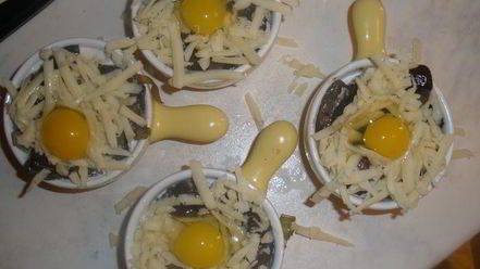 Рецепт жюльена с перепелиными яйцами