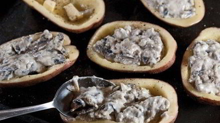 Рецепт жюльена в картофеле