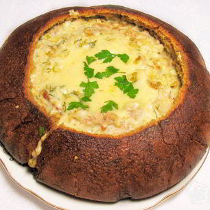 Рецепт Жюльена в хлебном каравае