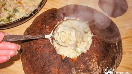 Рецепт жюльена в хлебном каравае